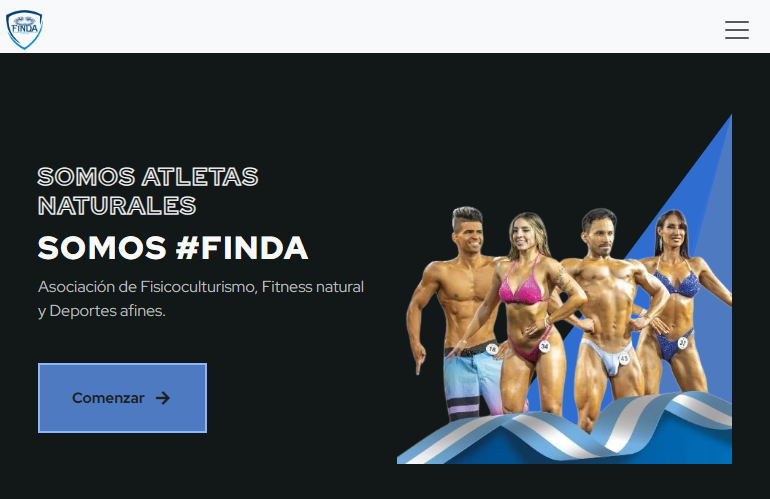 Portada sitio web Finda Gym