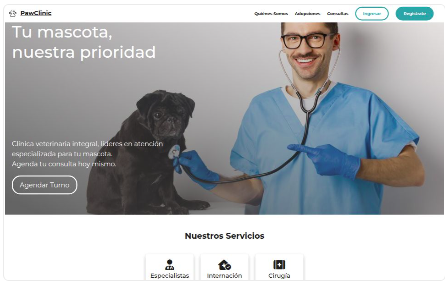 Portada sitio vet
